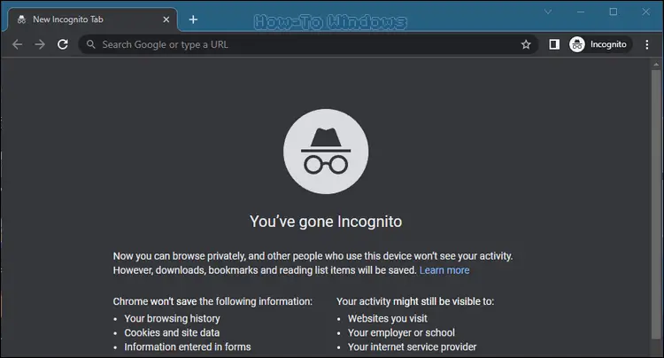 using Incognito Mode and browsing privately.