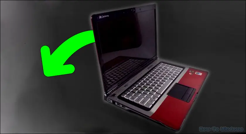 Extend the laptop screen as far back as possible