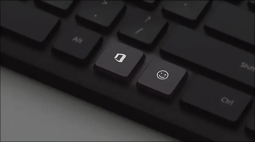 Microsoft Bluetooth keyboard Office & Emoji keys