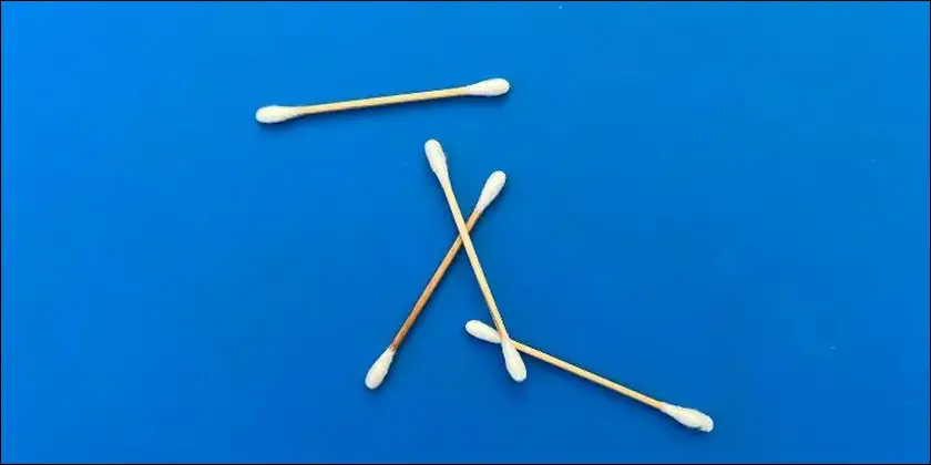 Use a cotton swab to take out any left over dust