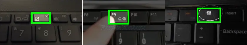 Function keys that toggle the touchpad ON OFF