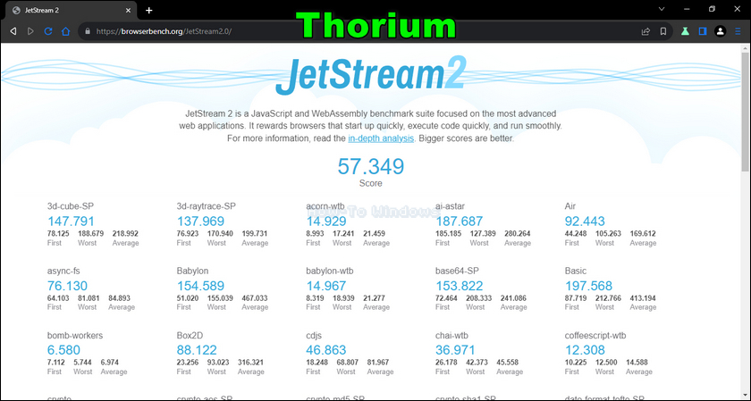 Thorium JetStream