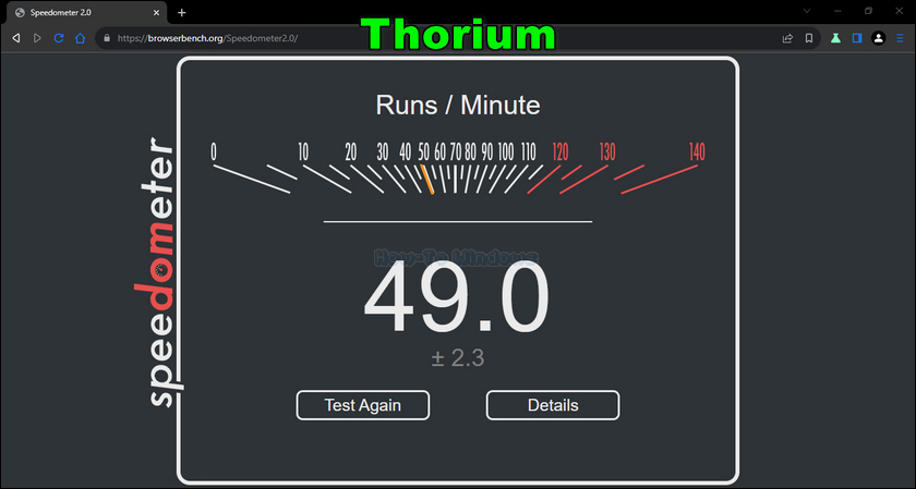 Thorium Speedometer