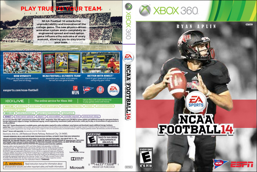 Cover for NCAA Football 14